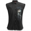 Chemise sans manche homme  crane avec masque  gaz biohazard