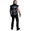 Chemise sans manche homme gothique avec la Mort  2 lames style faucilles