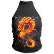 Dbardeur gothique femme  paules nues avec dragon de flamme