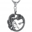 Pendentif homme Mdusa en acier