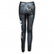 Leggings Punk-rock imitation jean dchir