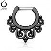 Piercing septum style tribal  spirales