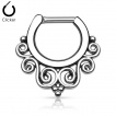 Piercing septum style tribal  spirales