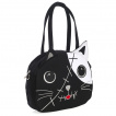 Sac  main chat kawaii balafr noir et blanc HIBIKI - Banned