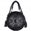 Sac  main gothique rond HENNA BLACK ROUND BAG - Restyle