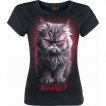 T-shirt enfant fille  chat pas content style 