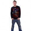 T-shirt homme manches longues  crane et serpents pythons cyber