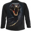 T-shirt homme  manches longues Serpent Basilic menaant