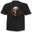 T-shirt gothique homme noir avec la Mort  chaine de combat