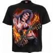 T-shirt homme  rockeuse style calavera avec guitare
