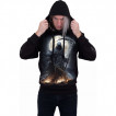 Sweat capuche homme gothique Cavalier de l'ombre