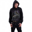 Sweat capuche homme  Licorne celtique noire et bouclier