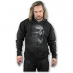 Sweat-shirt gothique homme  zip imitation vampire dchirant le vtement