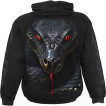 Sweat-shirt homme  capuche Serpent Basilic menaant