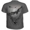 T-shirt homme  crane avec racine de l'enfer et ailes d'ange