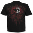 T-shirt homme avec tte de mort et symbole tribal ensanglant