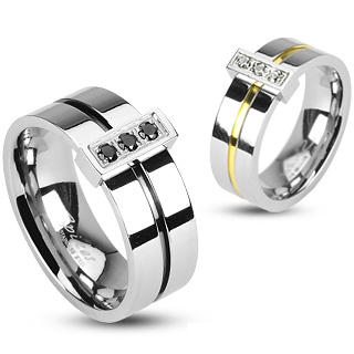 Bague homme acier Robotic