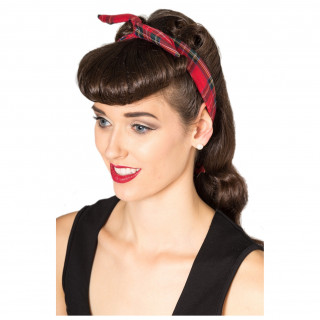 Bandeau cheveux tartan KELLAY HEADBAND - Banned