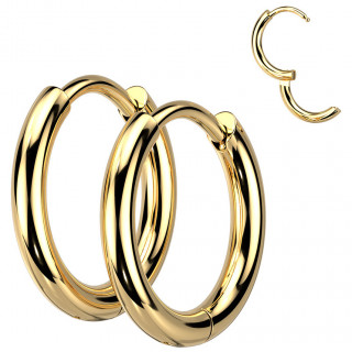 Boucles d'oreilles croles Dores en acier (paire)