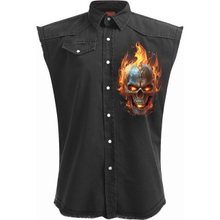 Chemise sans manche homme  Ange de La Mort sur sa moto