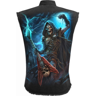 Chemise sans manche homme DEAD METAL avec La Mort et sa guitare