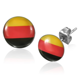 Clous d'oreilles avec imprim drapeau Allemagne