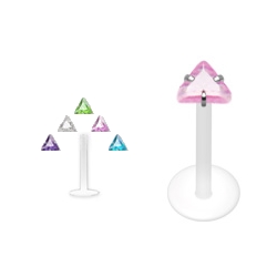 Pack piercing labret PTFE triangle