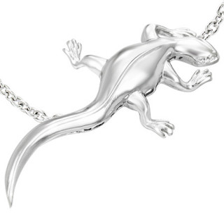 Pendentif acier lzard style 3D