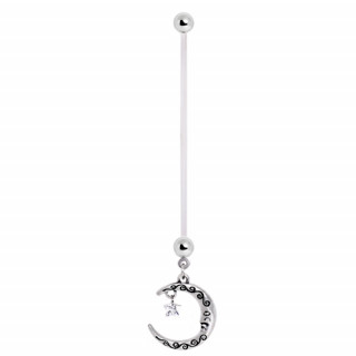 Piercing nombril grossesse lune toile