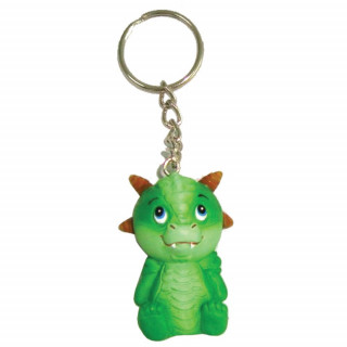 Porte-cl bb dragon tout mignon en rsine (5,5cm)