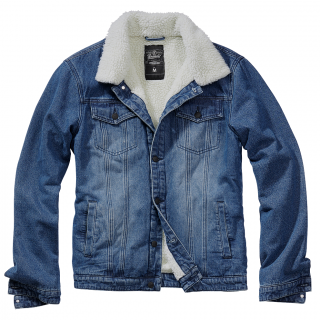 Veste en jean's fourre Sherpa Denim Jacket - Bleu  - Brandit